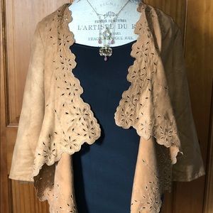 Forever 21 woven faux suede, light wear top.